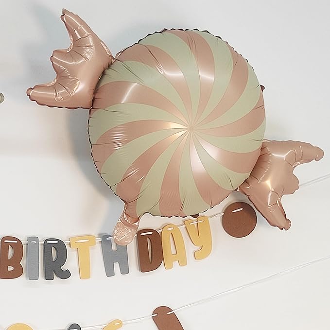 Matte 4D Sweet Candy Balloons Round Candy Foil Balloons - Image 3