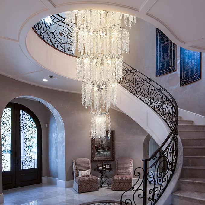 YUYI 118'' Modern Crystal Chandelier, Large Tree Branch Chandeliers - Image 3