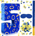 Number 5 Blue and Golden Rings Piñata by Simgoing
