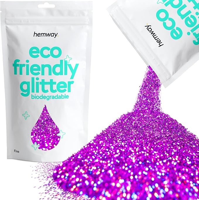 Hemway Eco Friendly Biodegradable Glitter 100g / 3.5oz Bio Cosmetic Safe by Hemway