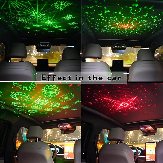 Mini Laser Light Patterns Projector, Party Lights Dj Disco Lights, Sound - Image 5