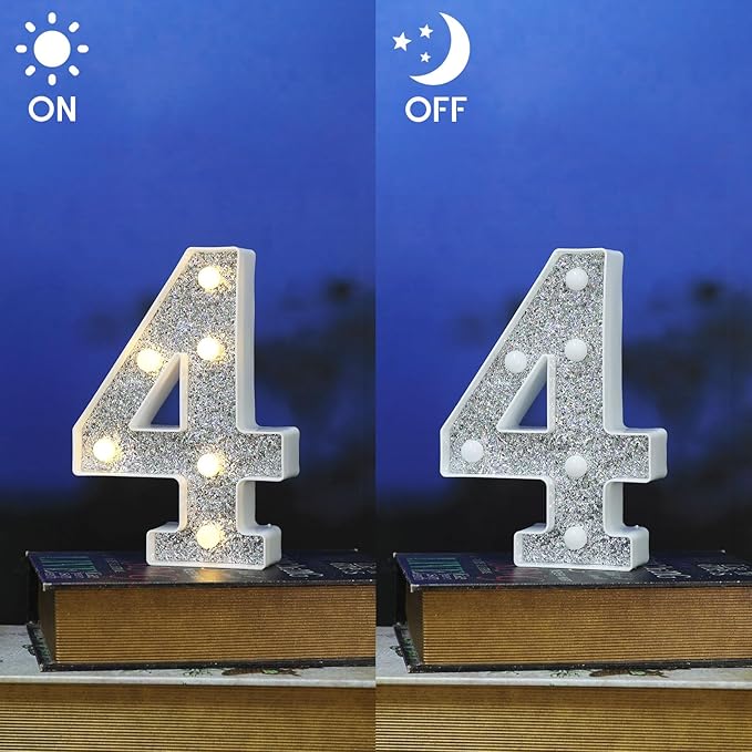 Marquee Light Letters for Table Decorations, Glitter Light Up Signs for Prom - Image 2