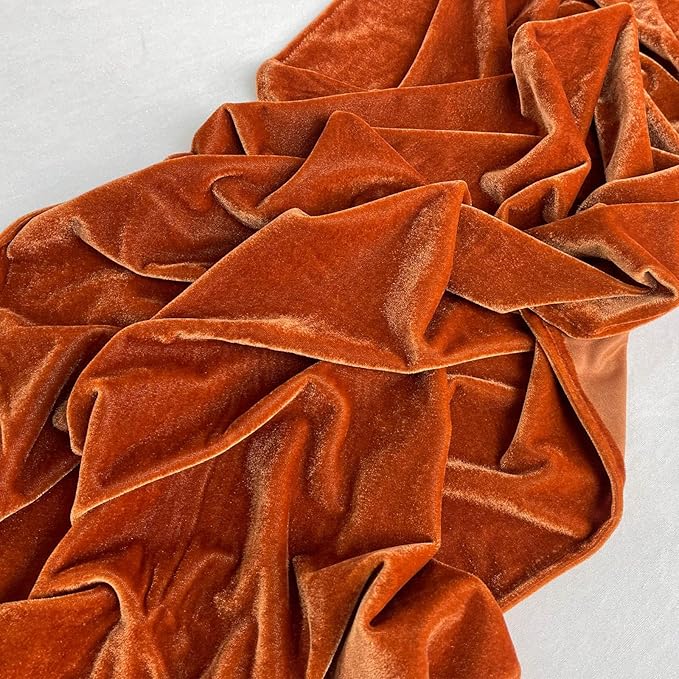 Luxurious Velvet Table Runner, 10ft Wedding Reception Decorations, 20x120inch - Image 2