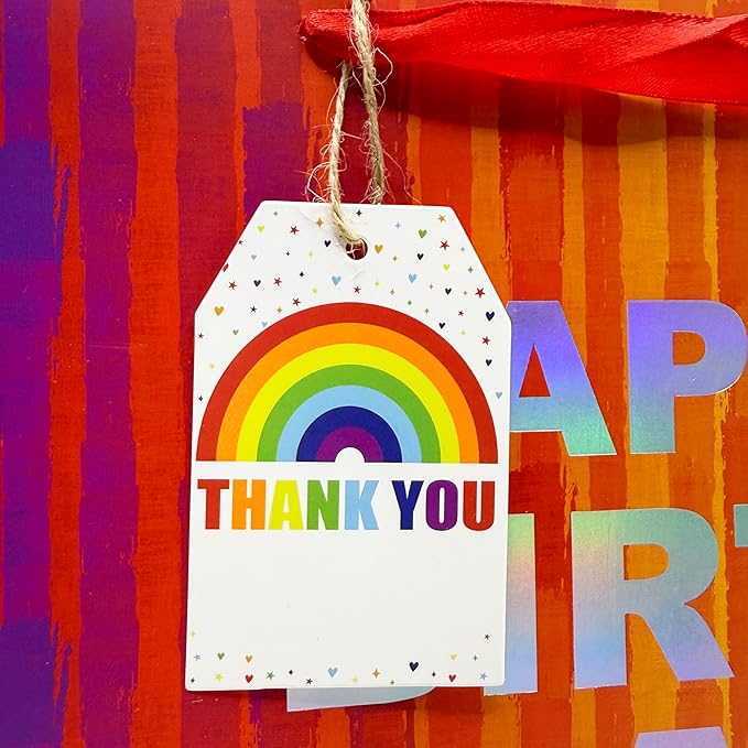 100Pcs Rainbow Heart Gift Tags - Image 8