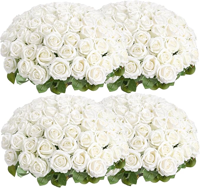 Auihiay 104pcs Roses Artificial Flower by Auihiay