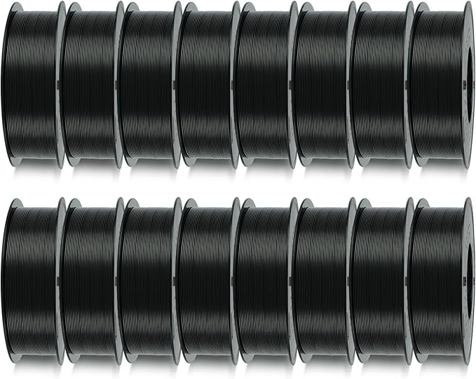 Kingroon 16KG Black PLA Filament 1.75mm 3D Printer Filament Pla Filament by PrintsPerfectAlways