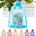 ANZNKU 50 Pack Organza Bags 6x9 Inch, Mesh Bag Drawstring Large Organza Gift by ANZNKU