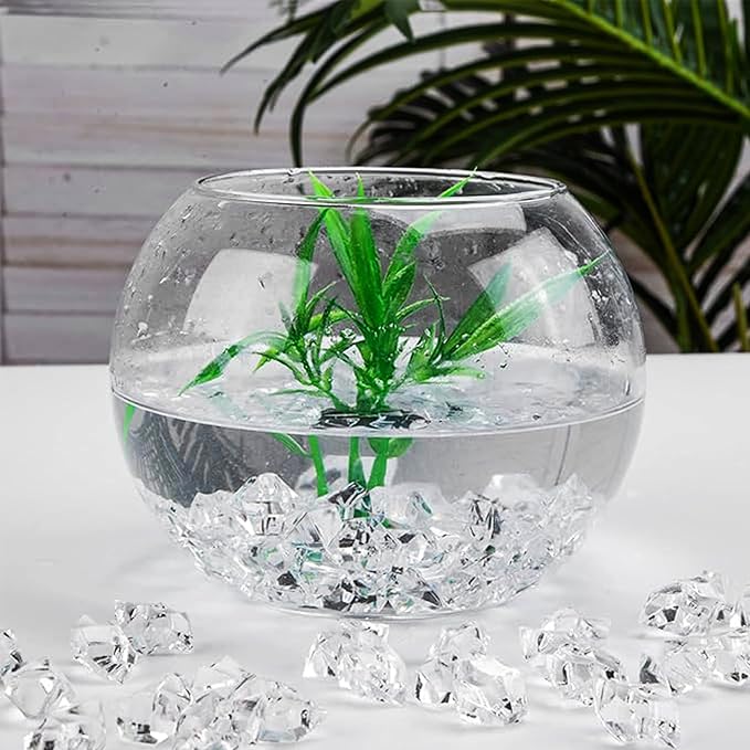 190Pcs Clear Vase Fillers, Fake Crush Ice Rocks Acrylic Diamonds - Image 5