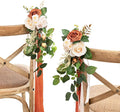 Ling's Moment 8 Wedding Artificial Aisle Pew Flowers Chair Decorations by LingsMoment