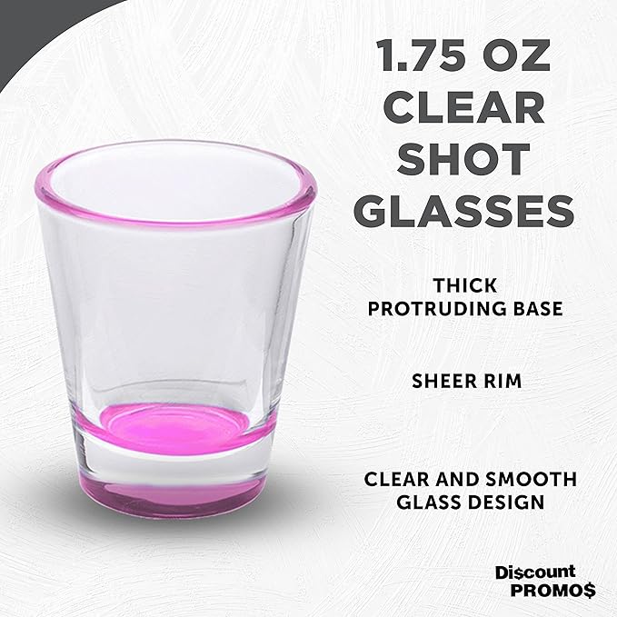 DISCOUNT PROMOS Shot Glasses Set 1.75 oz. Set of 10 Bulk Pack, Wedding Favor - Image 3