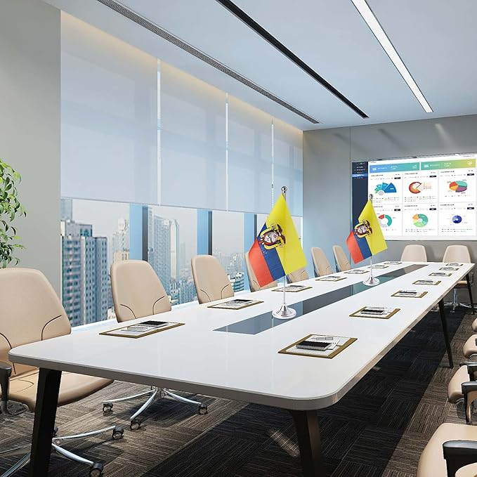 ZXvZYT 2 Pack Ecuador flag Ecuadorian Table Flag Small Mini Ecuador Desk Flags - Image 3