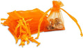 TheDisplayGuys 48-Pack 2" x 2-3/4" Orange Sheer Organza Gift Bags by TheDisplayGuys