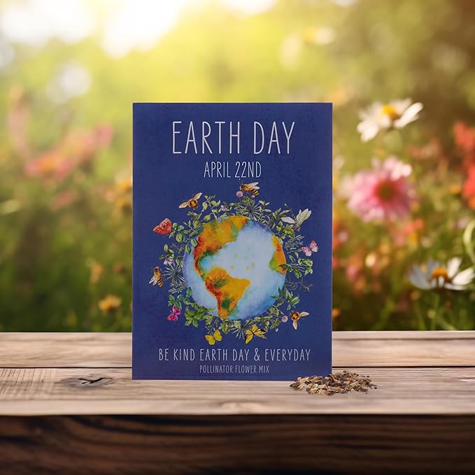 Bentley Seed Co. | Earth Day Planet Pollinator Flowers | Illustrated Bee - Image 8