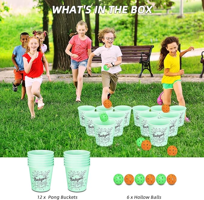 Mostop Yard Pong Game Set Glow in Dark - Image 4