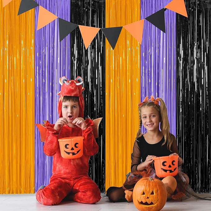 8 Pack Halloween Decorations Indoor, 3.28 FT x 7.05 FT Party Streamer, - Image 6