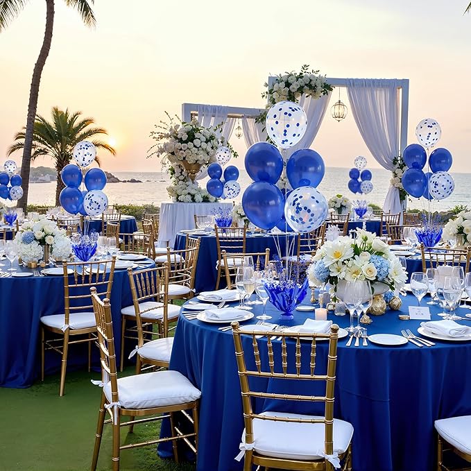 4 Set Blue Balloon Table Centerpieces - Image 3