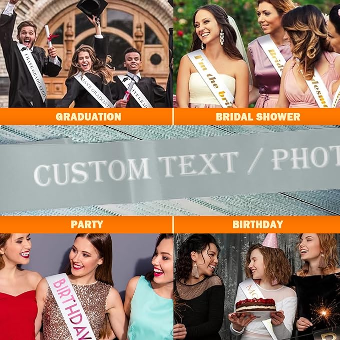 Custom Sash, Personalized Birthday Sash - Image 6