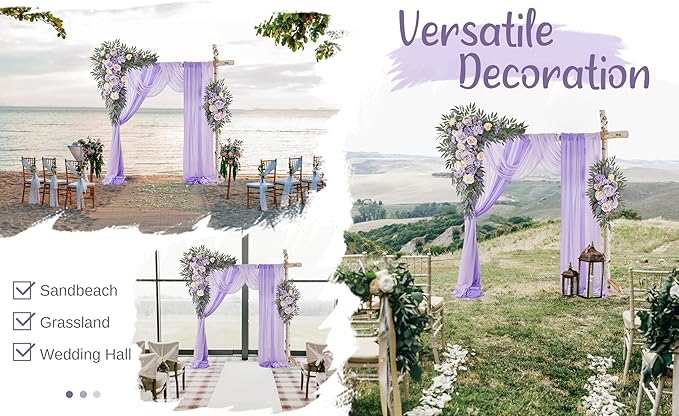 Wedding Arch Flowers with Drapes Kit - Image 6
