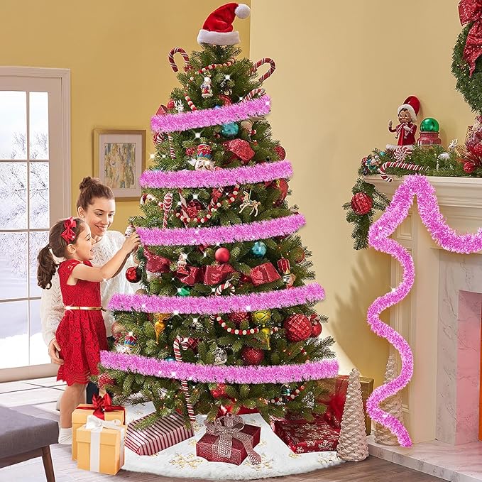 25 Feet Metallic Twist Tinsel Garland - Image 6