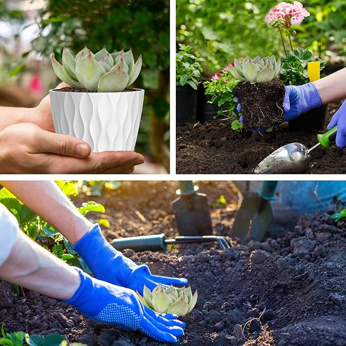 12 Pack 4 Inch Small Plant Pots - Image 7