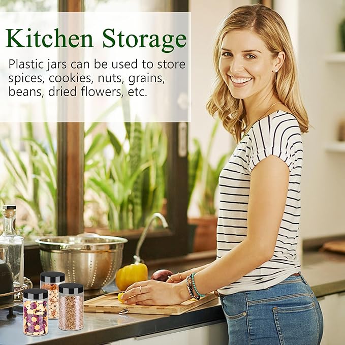 Plastic Jars with Lids 6OZ 42PCS Small Empty Slime Cosmetics Containers Clear - Image 6