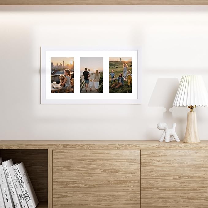 Vittanly 8x14 Picture Frames Collage, Displays 3Pcs 4x6 Pictures - Image 4
