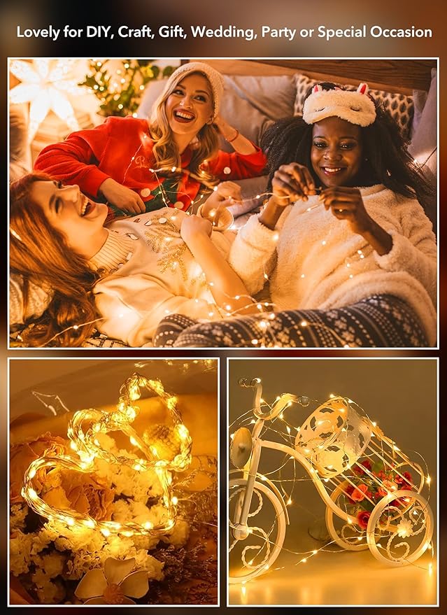 Minetom 6 Pack Fairy Lights Battery Operated String Lights - 7ft 20 LED - Image 6