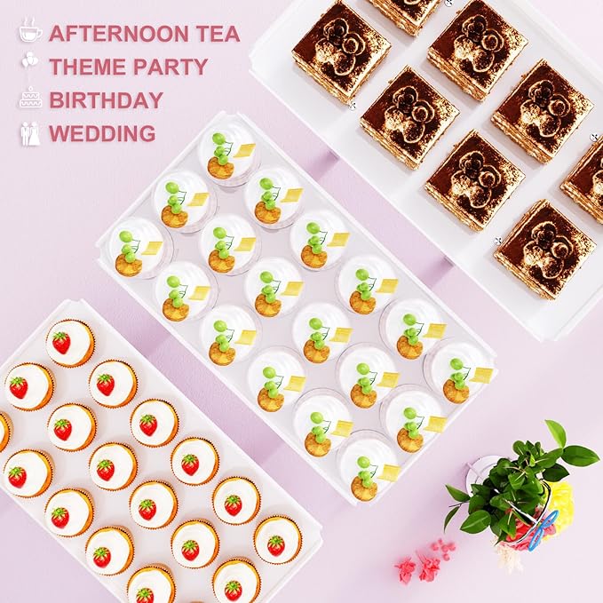 3 Pieces Cupcake Stand Holder, Parties Events - Image 4