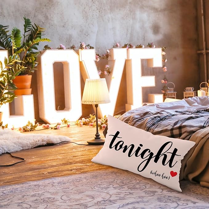 Mancheng-zi Funny Couples Reversible Soft Pillow Cover, Wedding Anniversary - Image 3