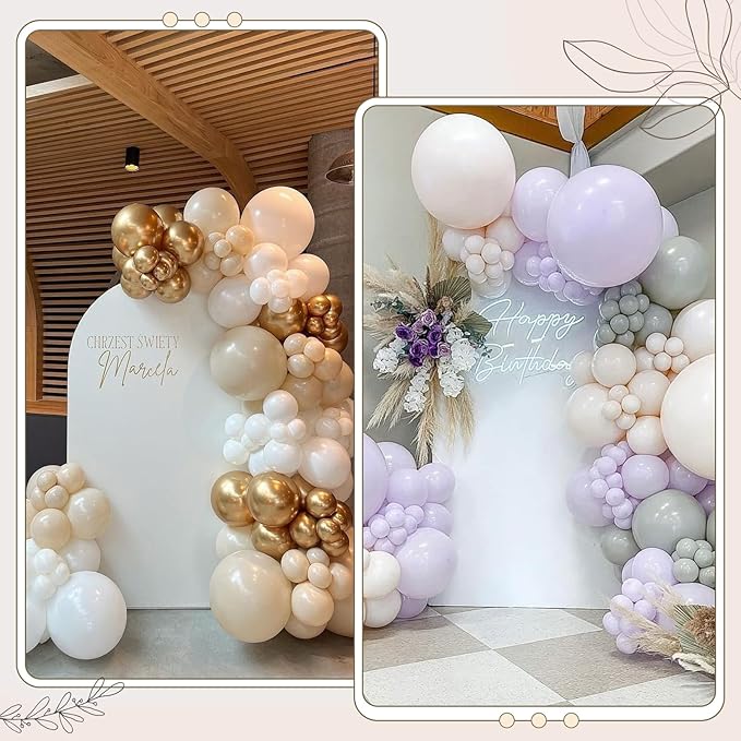 Ledido Wedding Arch Backdrop Cover 6FT 7.2FT Arch Covers 2Set Fitted Stretchy - Image 5