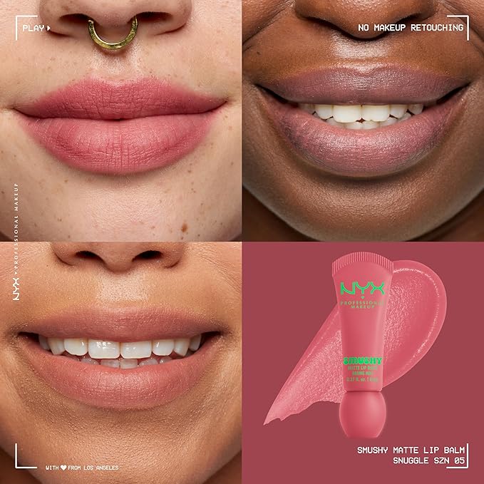 NYX PROFESSIONAL MAKEUP Smushy Matte Lip Balm, Tinted Lip Moisturizer - Image 2