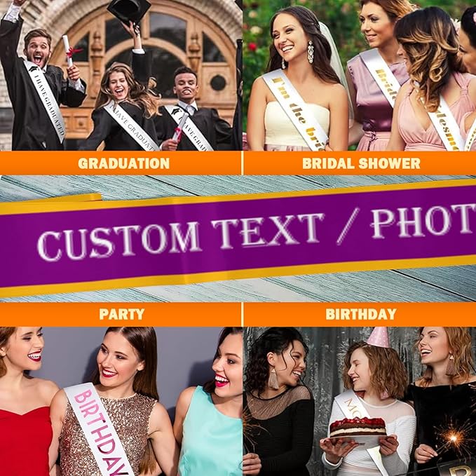 Custom Sash, Personalized Birthday Sash - Image 6