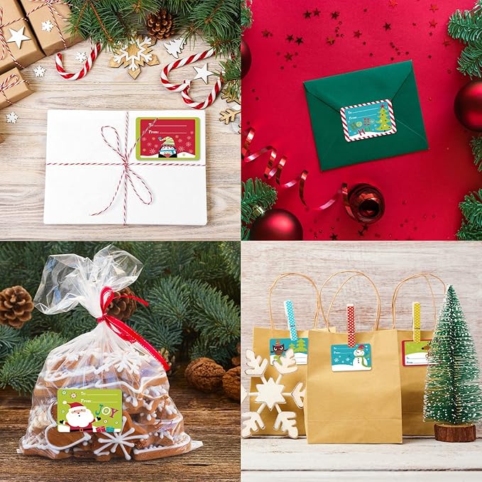 Cerlaza 250pcs Christmas Gift Tags - Image 6