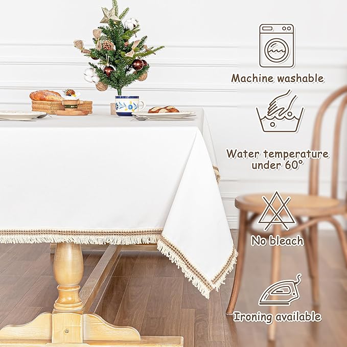 MYSKY HOME Table Cloth, Waterproof Tablecloths - Image 5