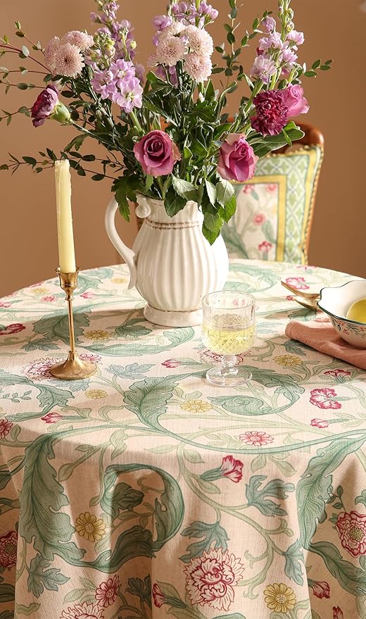 patdrea Designer Green Small Tablecloth - Image 4