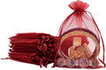 TheDisplayGuys 48-Pack 4x6 Maroon Sheer Organza Gift Bags by TheDisplayGuys