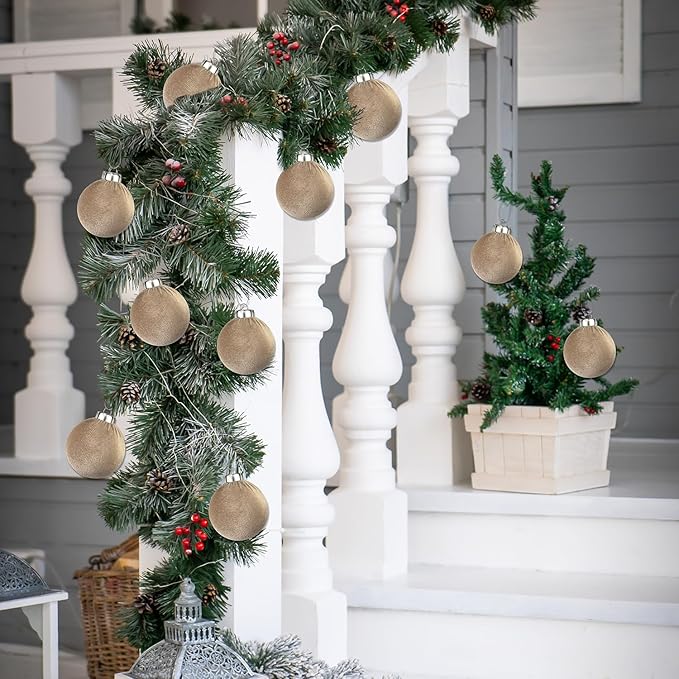 Brown Velvet Christmas Ornaments - Image 6