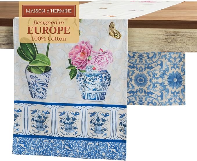 Maison d' Hermine Table Runner 100% Cotton Double Layer Table Runners 108 by MaisondHermine