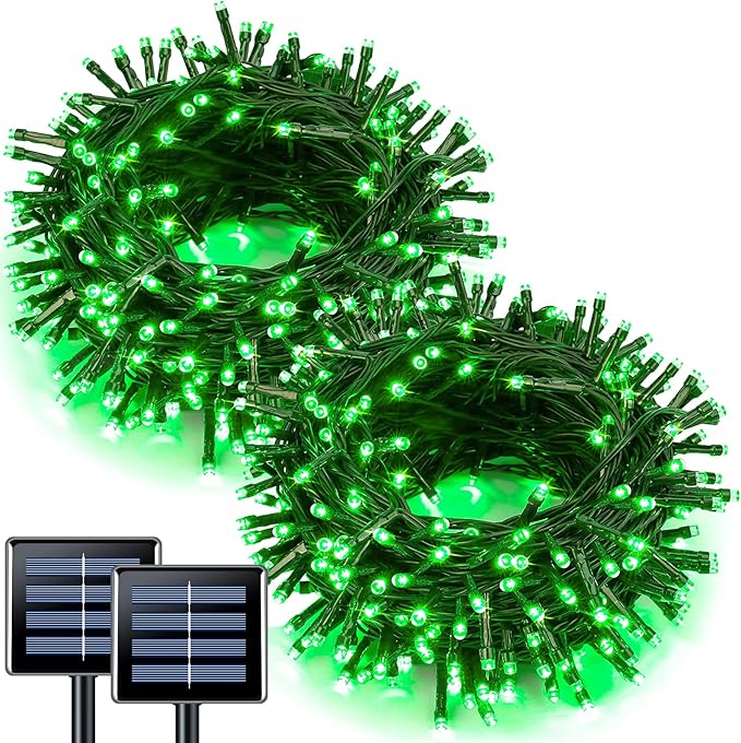 JMEXSUSS 2 Pack Green Solar Lights by JMEXSUSS