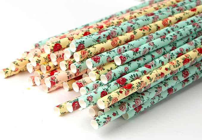 75-Pack Eco-Friendly Biodegradable Paper Straws - Image 3