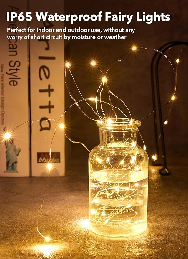 Minetom 6 Pack Fairy Lights Battery Operated String Lights - 7ft 20 LED - Image 5