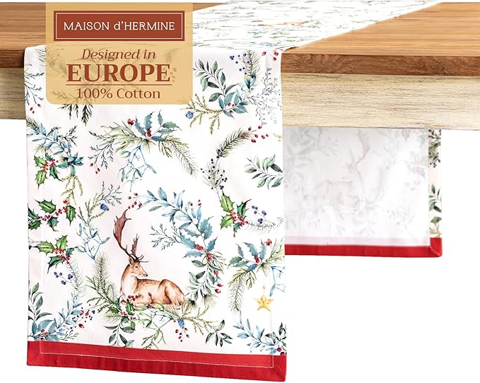 Maison d' Hermine Table Runner 100% Cotton Single Layer Table Runners 72 inches by MaisondHermine