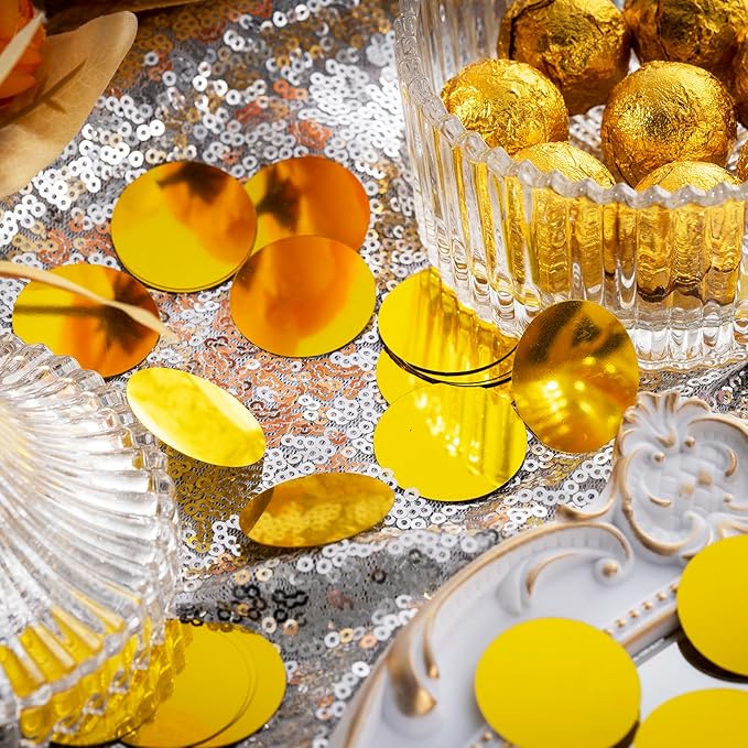 Gold Sparkle Confetti 1.2 Inch - Image 4