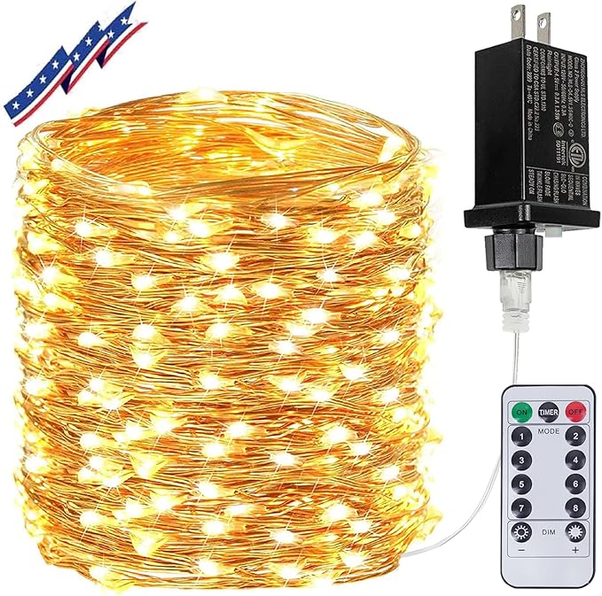 Extra Long 99Ft 300 LED Fairy Lights Plug in by BHCLIGHT