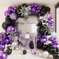Metallic Purple Balloon Garland Arch Kit by AooxpokBalloon