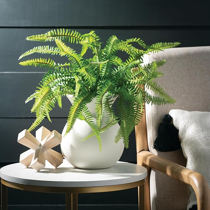 Sullivans White Ceramic Flower Vase, Modern Home Decor Vases - Image 5