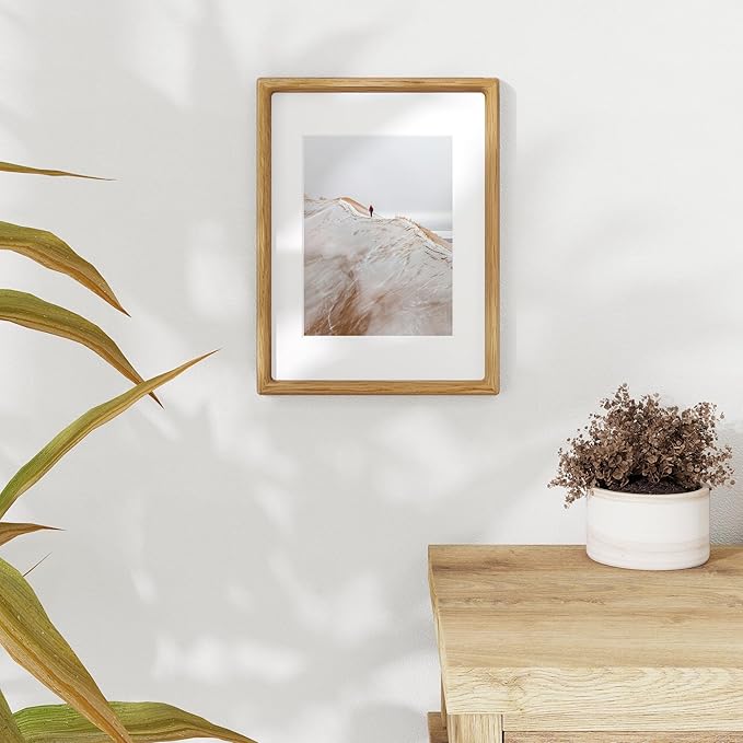 9x12 Picture Frame USA-Sourced Natural White Oak Solid Wood Photo Frame - Image 4