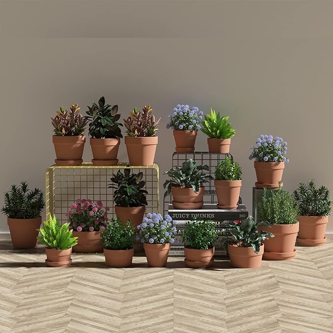 80 Pcs Small Mini Clay Pots 2.1'' Terracotta Pot Clay Ceramic Pottery Planter - Image 5