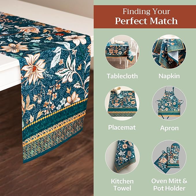 Maison d' Hermine Table Runner 100% Cotton Double Layer Table Runners 108 - Image 5