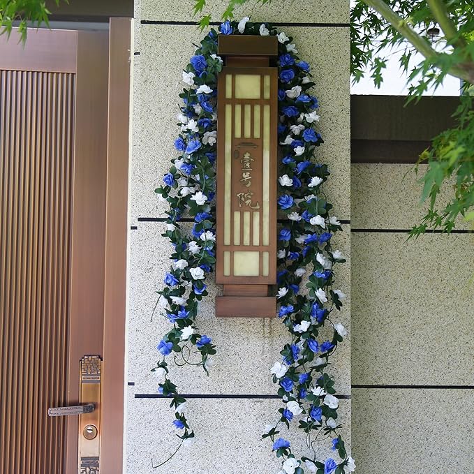 12 PCS 98.4 FT Artificial Flower Garland Rose Garland - Image 7